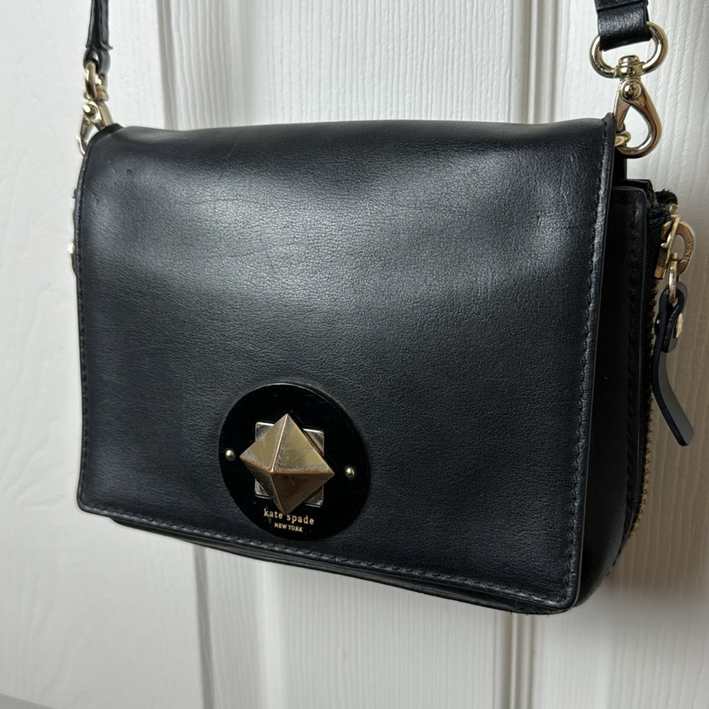 KATE SPADE NEW YORK Crossbody Bag with 100% Calf Hair inserts & side zippers